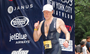 Elie Hirschfeld runs in several triathlons, especially the Ironman Foundation